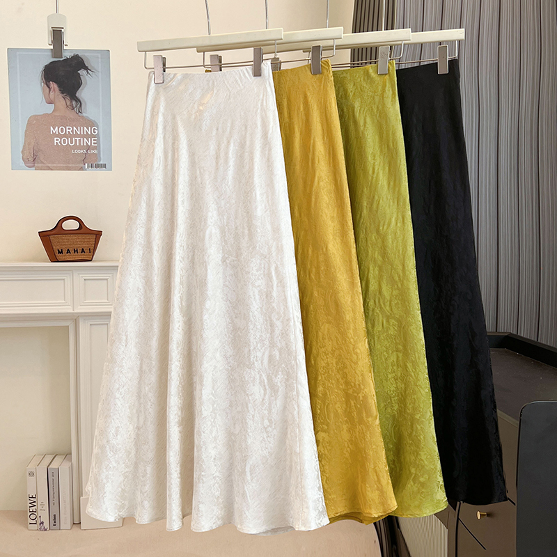 New Ethnic Fashion - Nouvelle jupe mi-longue d'automne brodée en
