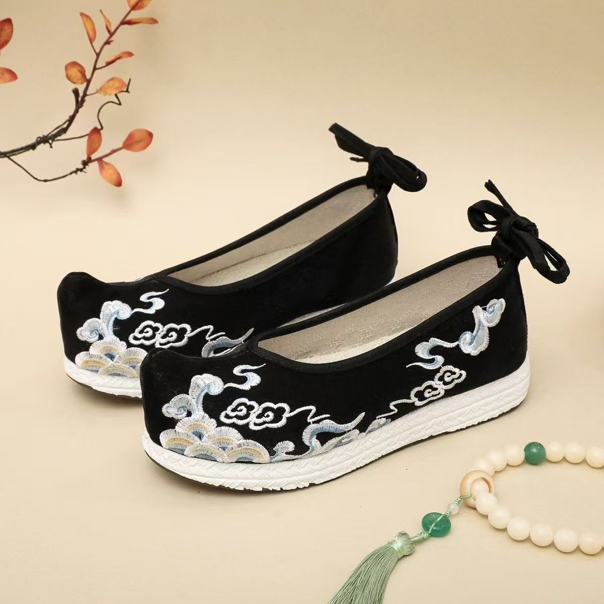 Ethnic Fashion Women - Femme grande taille brodé Hanfu chaussures