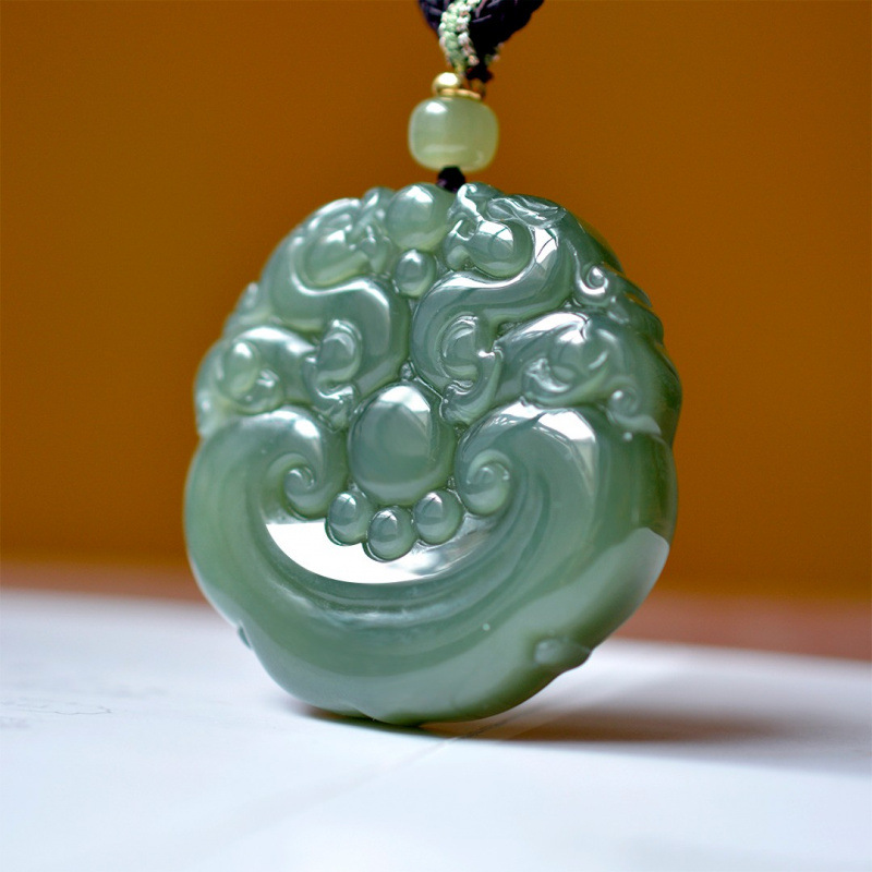 Pendentif en Jade Hetian Natur - Go Ethnic Fashion avis et prix