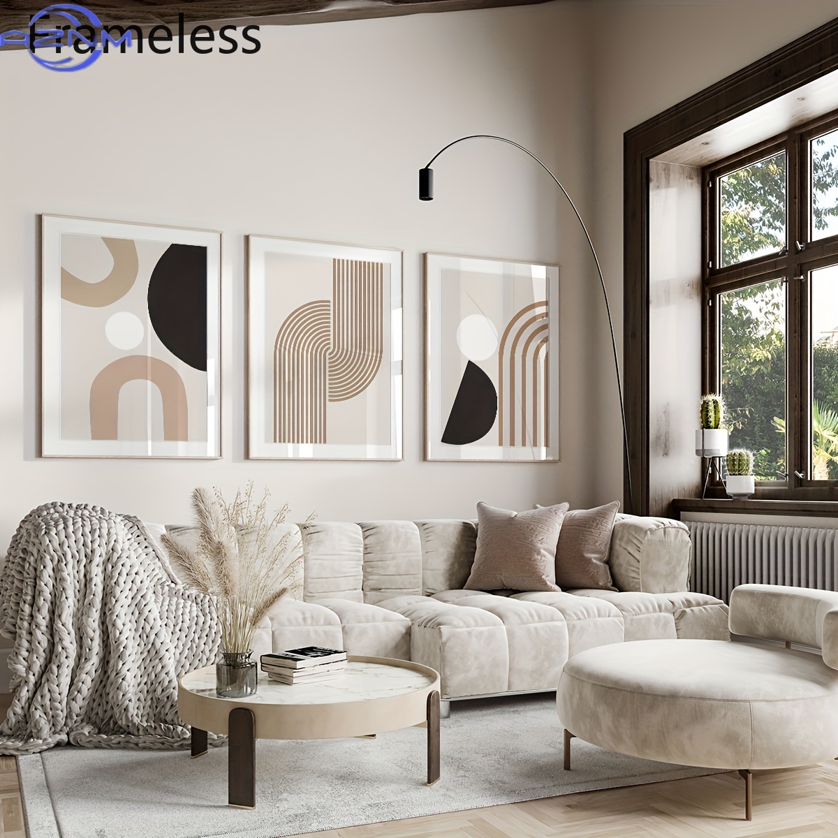 Lot de 3 tableaux modernes min - Ethnic Fashion Design avis et prix